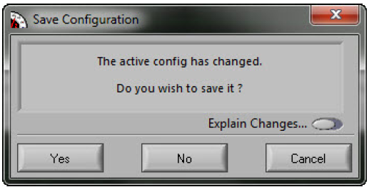 Save Configuration Window