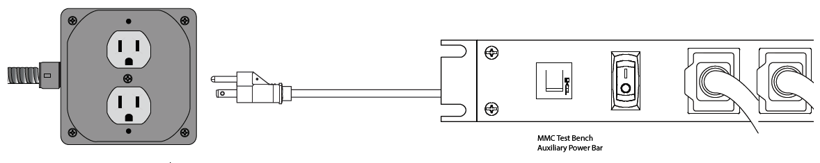 Connecting the Auxiliary Power Bar