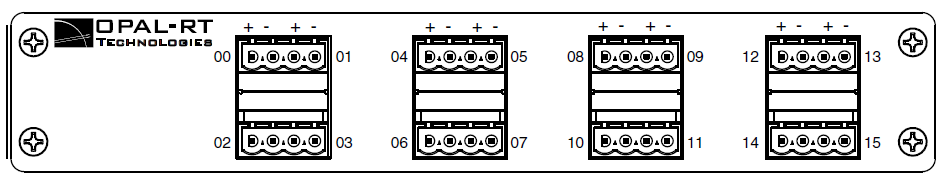 OP8212, Screw terminal connectors