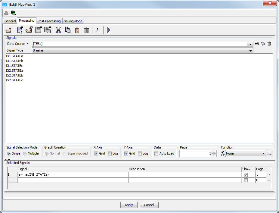 Assign a value inside the processing tab of the HYPERSIM Processing block