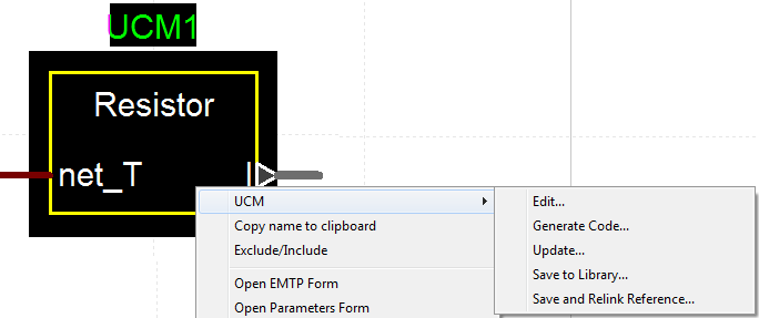 Generating the UCM code device in HYPERSIM